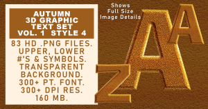 Autumn Graphic Text Set Vol 1 Set 4