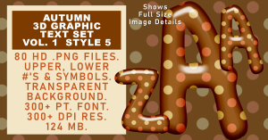 Autumn Graphic Text Set Vol 1 Set 5