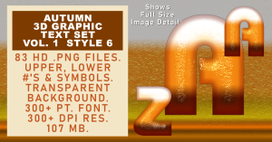 Autumn Graphic Text Set Vol 1 Set 6