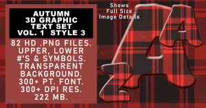 Autumn Graphic Text Set Vol 1 Set 3