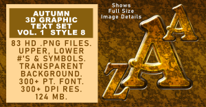 Autumn Graphic Text Set Vol 1 Set 8