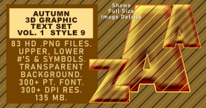 Autumn Graphic Text Set Vol 1 Set 9