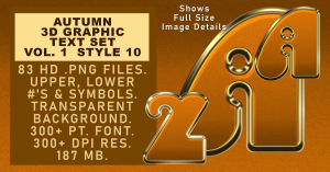 Autumn Graphic Text Set Vol 1 Set 10