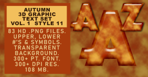 Autumn Graphic Text Set Vol 1 Set 11