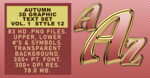 Autumn Graphic Text Set Vol 1 Set 12