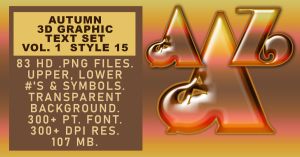 Autumn Graphic Text Set Vol 1 Set 15