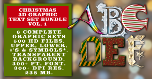 Christmas Graphic Text Bundle #1