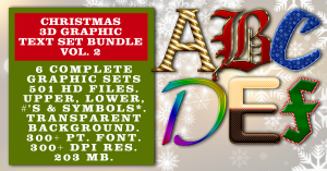 Christmas Graphic Text Bundle #2